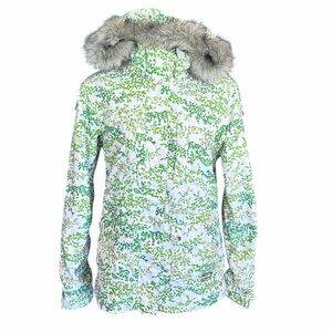 Special Blend Faux Fur Winter Sport Waterproof Snowboard Ski Jacket Women M 10k